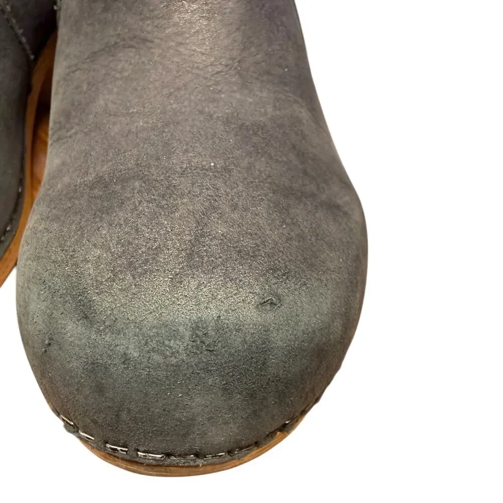 Dansko Maria Women 40/US 9 .5-10 Ankle Boot Black Milled Nubuck Suede Casual